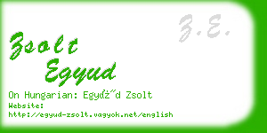 zsolt egyud business card